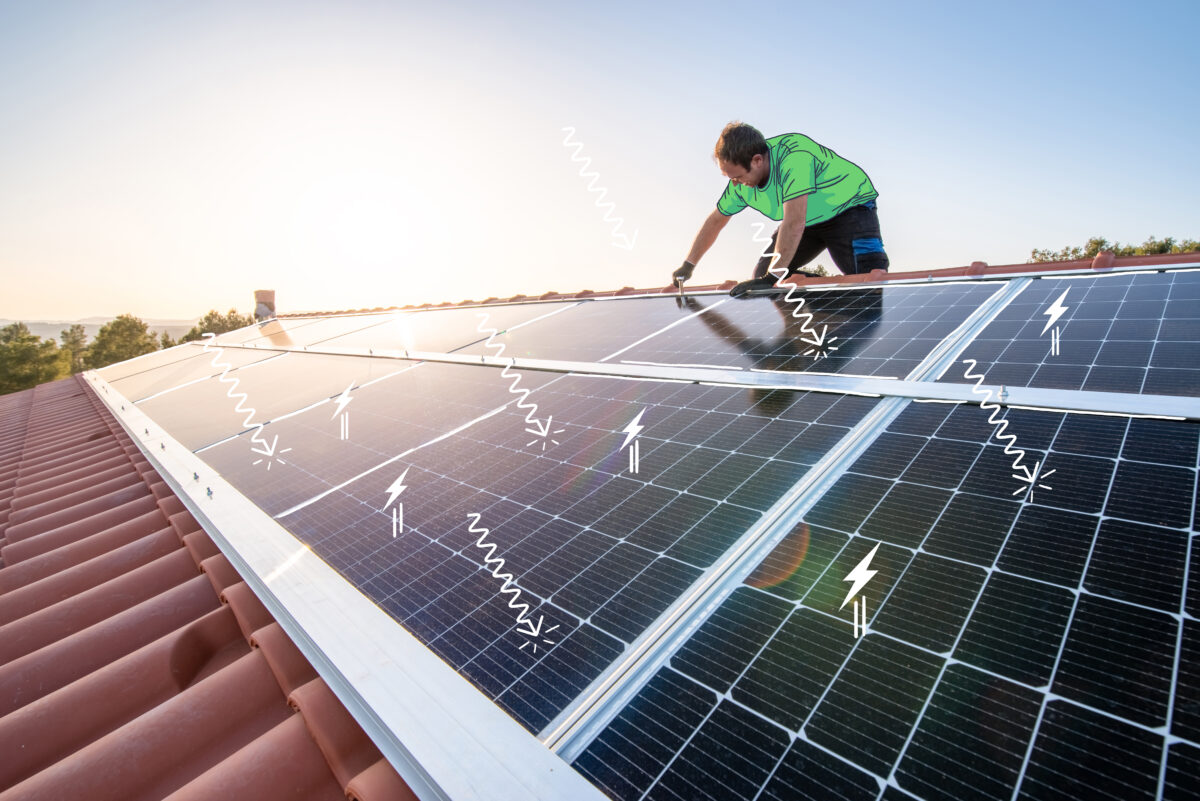 Installation einer DZ4 Photovoltaikanlage